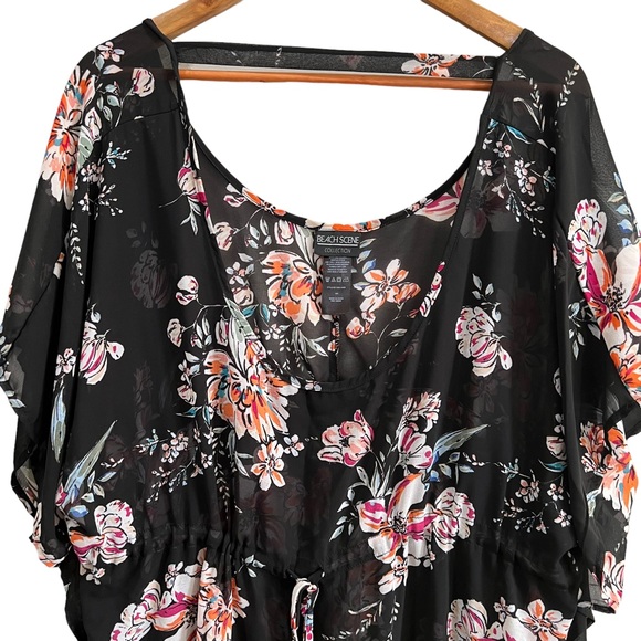 Beach Scene Collection Floral Sheer Cover Up - Picture 4 of 9